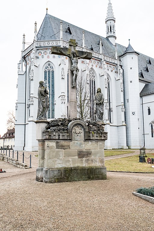 Haßfurt, Friedhof, Kreuzigungsgruppe 20170204-001