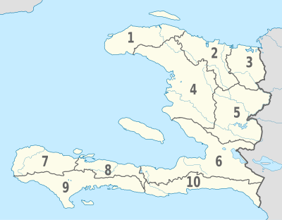 Haiti, administrative divisions - Nmbrs - monochrome.svg