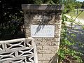 Sign at cemetery entrance