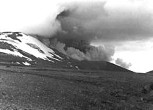 Éruption de l'Hekla en 1980.