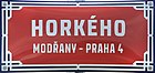 Čeština: Horkého ulice v Modřanech v Praze 12 English: Horkého street, Prague.