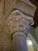 Vizigótsko korintská hlavica pravdepodobne byzantského typu, 7. storočie, San Román, Toledo, Španielsko