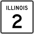 Illinois Route 2 işaretçisi