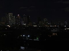 Intramuros Santa Lucia, Binondo-Escolta skyline MH night