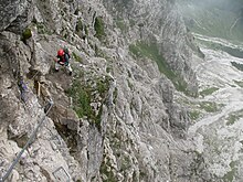 Klettersteig: Bergführerplatte