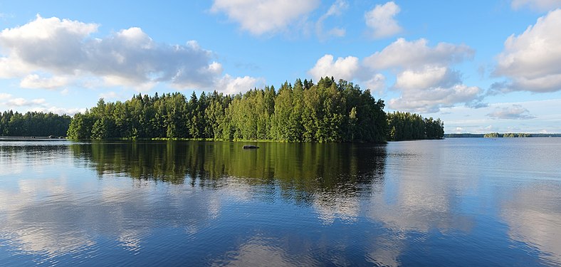 An island in Isojärvi