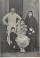 JATINDRANATH MUKHERJEE IN 1912 : Standing behind Didi Vinodebala (sitting) with his wife Indubala,elder son Tejen (left) and daughter Ashalata (right)