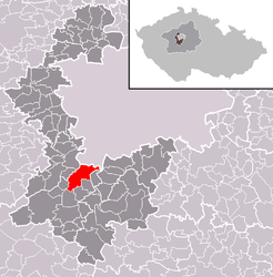 Jíloviště – Mappa