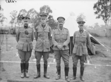 John Lamrock and officers of the 20th Battalion at Liverpool Camp.png