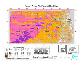 Wind power in Kansas Electricity from wind in one U.S. state