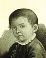 Karl Adam als Kind, Pastell von Fritz Reuter