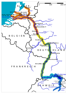 Lauf des Rheins