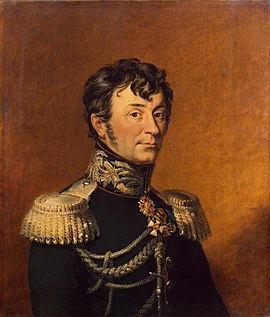 Retrato del taller de Karl Fedorovich Klodt von Jurgensburg [1] George Dow.  Galería Militar del Palacio de Invierno, Museo Estatal del Hermitage de San Petersburgo)