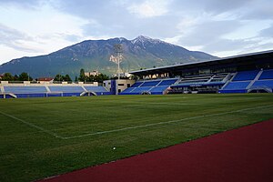 Spielfeld der Kukës Arena (2023)