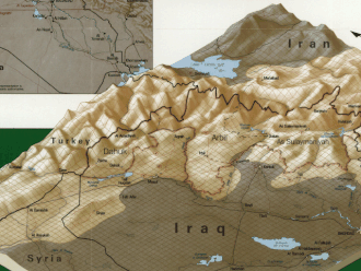 3D map of southern Turkey and northern Iraq Kurdish lands (3D).gif