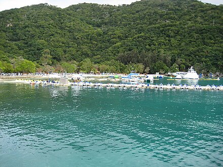Labadee's water park and rentals area