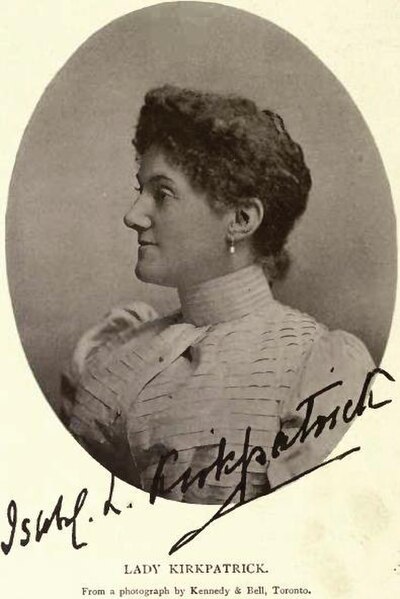 Lady Isabel Louise Kirkpatrick (née Macpherson) by Kennedy & Bell, Toronto