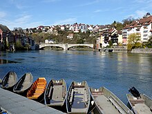 Laufenbrücke verbindet Laufenburg AG zu Laufenburg (Baden)