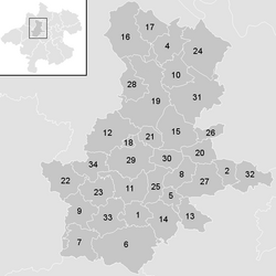 Poloha obce Grieskirchen (okres) v okrese Grieskirchen (klikacia mapa)