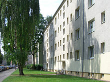 Um 1960 erbaute Wohnhäuser in der Bernhard-Göring-Straße