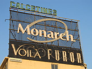 Monarch advertising sign