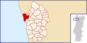 Localização no município de Vila do Conde