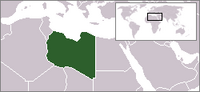 Locatie van al-Jamāhīrīyah al-'Arabīya al-Lībīyah ash-Shacbīyah al-Ishtirākīyah