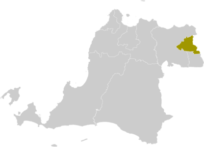 Peta genah Kota Tangerang ring Banten