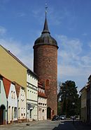 Luckau (Łukow) - Red Tower.JPG