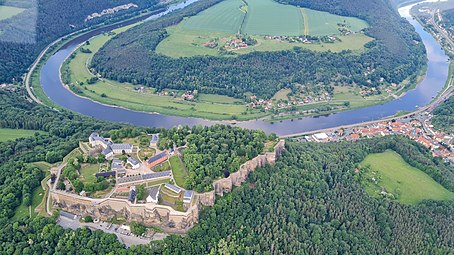 Festung Königstein mit Elbschleife