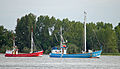 Fischfangboote Luise und Ostetal auf der Elbe bei Wedel