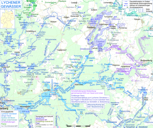 Der Mellensee südlich des Großen Lychensees