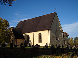 Möklinta Church in October 2008