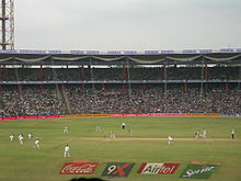 Somerset played one match at the 55,000 capacity M. Chinnaswamy Stadium. MChinnaswamy-Stadium.jpg