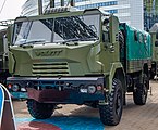 English: MZKT-550130 truck. 10th international exhibition of arms and military machinery Milex-2021 (23-26 June 2021). Minsk, Belarus Русский: Грузовик МЗКТ-550130. 10-я международная выставка вооружения и военной техники Milex-2021 (23-26 июня 2021). Минск, Беларусь