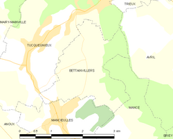 Kart over Bettainvillers