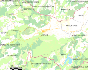 Poziția localității Lacaune