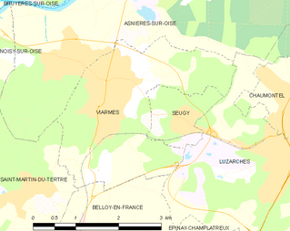 Carte de la commune.