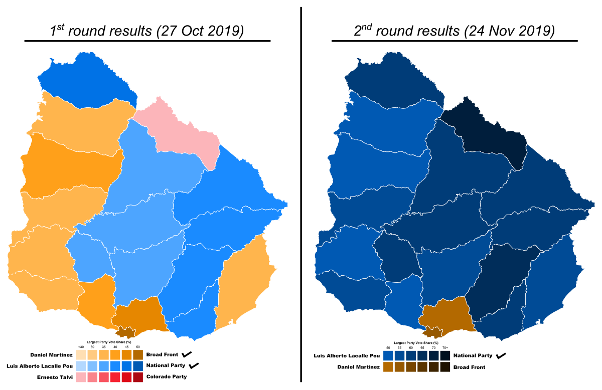 File:Map of 2019 Uruguayan presidential election.svg ...