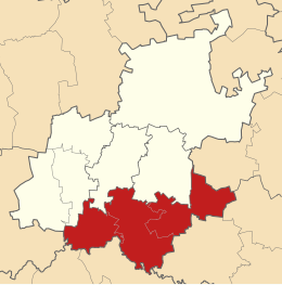 Municipalità distrettuale di Sedibeng – Localizzazione