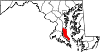 Map of Maryland highlighting Calvert County.svg