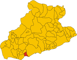 Ospedaletti - mapa