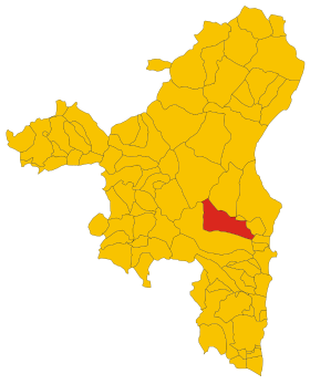 Map of comune of Talana (province of Nuoro, region Sardinia, Italy) - 2016.svg