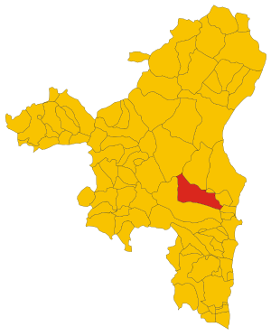 Map of comune of Talana (province of Nuoro, region Sardinia, Italy) - 2016.svg