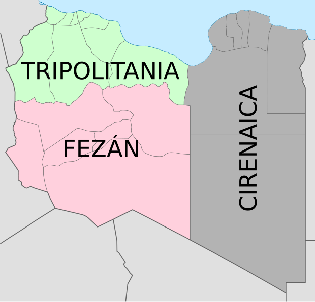 File:Map of traditional provinces of Libye-es.svg