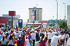 Marcha estudiantil en Maracaibo, estado Zulia.