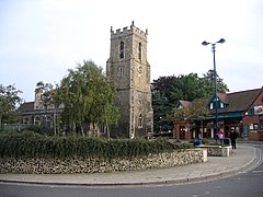 Market Hill and parish church, Haverhill, Suffolk - geograph.org.uk - 63259.jpg