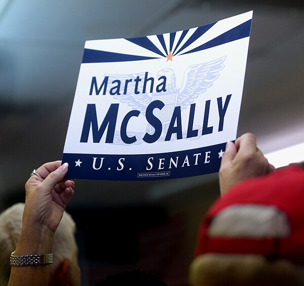 A campaign sign for McSally's 2018 Senate campaign