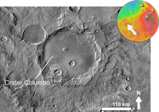 <span class="mw-page-title-main">Columbus (crater)</span> Crater on Mars