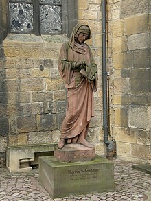 Statue de Martin Schongauer à Colmar, réalisée par Bartholdi entre 1860 et 1863.